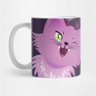 Pink Monster Cat For Halloween Mug